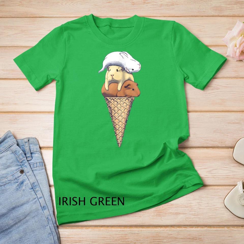 Funny Guinea Pig Ice Cream Unisex T-shirt 6 S