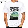 Guida La Classica CRX JDM Civic Type R Maglietta Nuova Uomo Manica Corta Ragazzo Top Casual Leggenda Giapponese Re del Drift Magliette Bianche