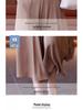 Women's 2026 Summer Ice Silk High Waist Wide-Leg Skirt Pants - Thin, Casual, Seven-Point Style