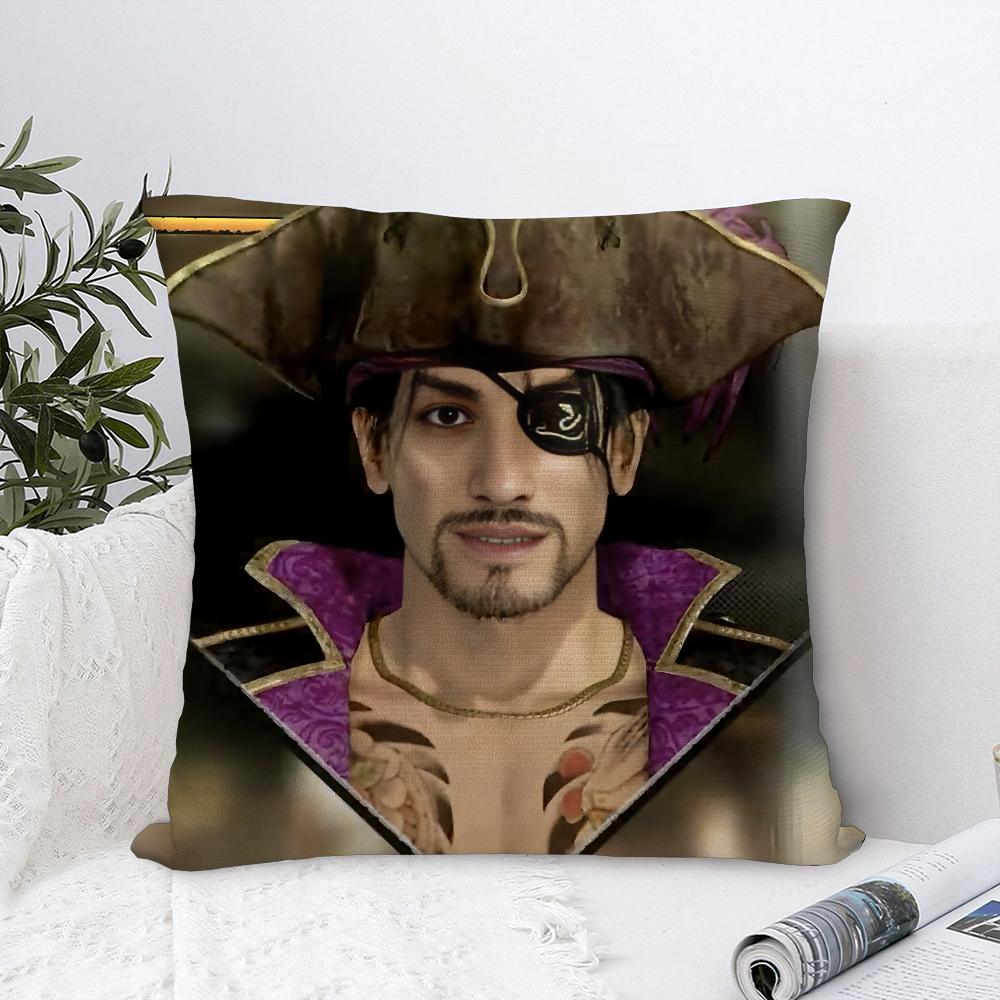 Love G-Goro Majima Y-Yakuza Pillow Case Sofa Decorative Home Double-sided Print Plush Square Throw Pillow Covers Cushion Decor