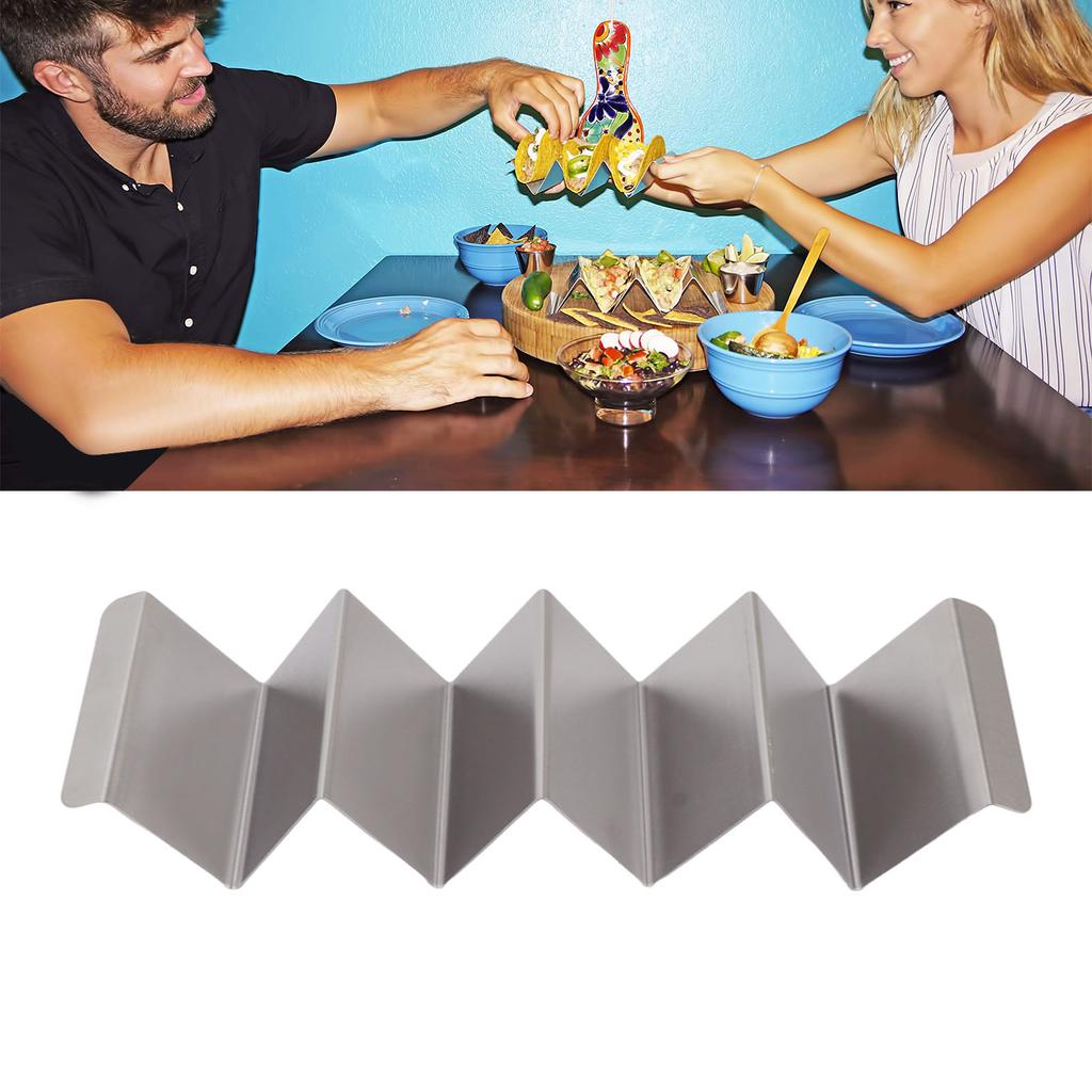 Kitchen Taco Holder Stand   Shape Stainless Steel Taco   Holder Grill for Baking