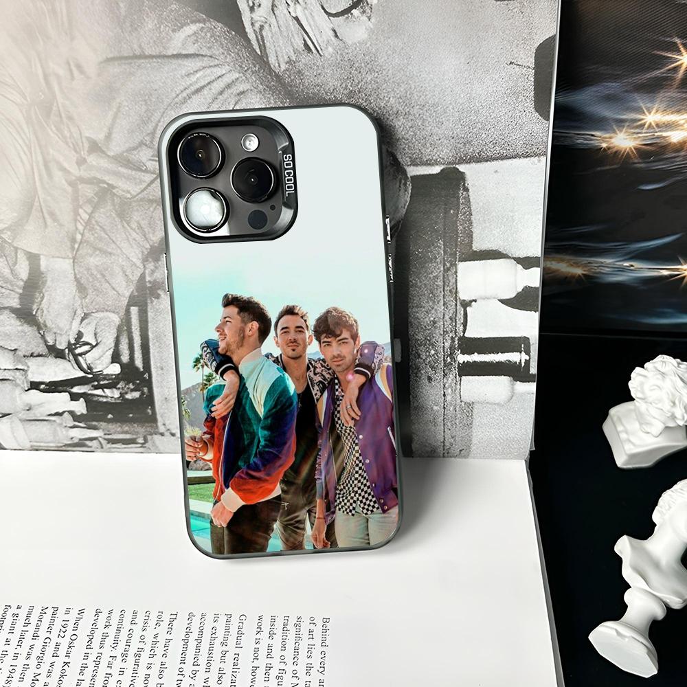 Singer Jonas B-Brothers Phone Case Matte Colored Silver For IPhone 16 17 15 14 13 12 11 Pro Max Plus XS X Shockproof Hard Cover