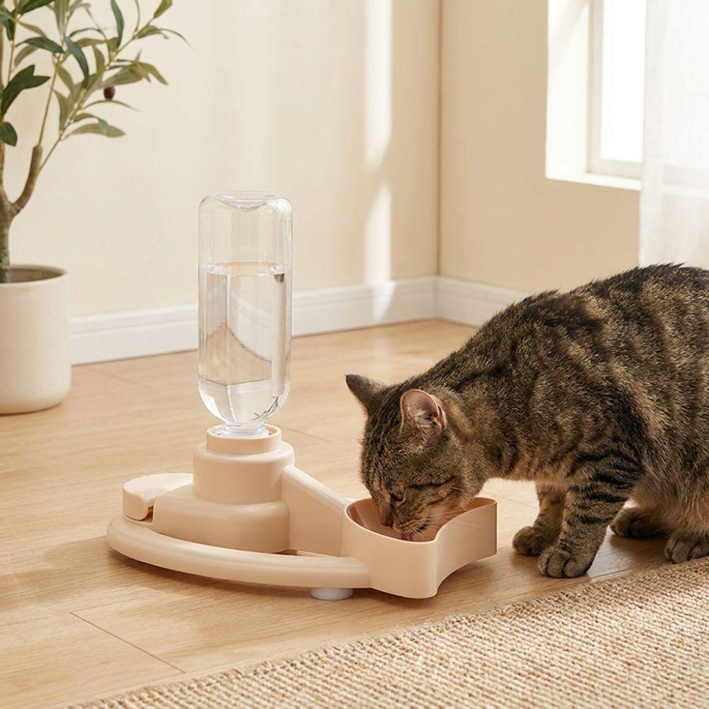 Stable Base Cat Drinking Machine Large Capacity Pet Drinking Station Cat Water Bowl Holder  Travel