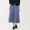 MUJI Women's Quick-Drying Broad Flare Skirt, BE1VAA5S, Smoky Blue, Size S