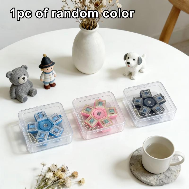 Fashion Rotatable Keyboard Press Button Keychain Toy Stress Relief Fidget Pendant Cool Accessory for Teens Adults Free Shipping