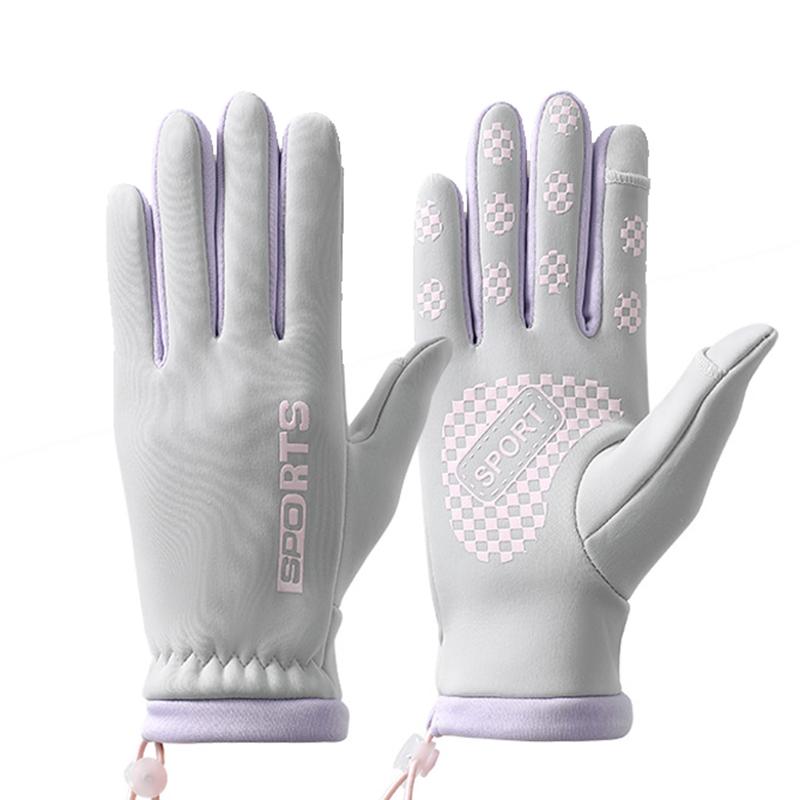 1 Paar Winterhandschuhe für Damen, modisch, bequem, Touchscreen-Design, winddichte Handschuhe für Outdoor-Sport