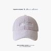 Korean Style Embroidered Letter Baseball Cap for Women with Thick Plush Baseball Cap Warmth and Cold To Show Their Face Adjustable Hat