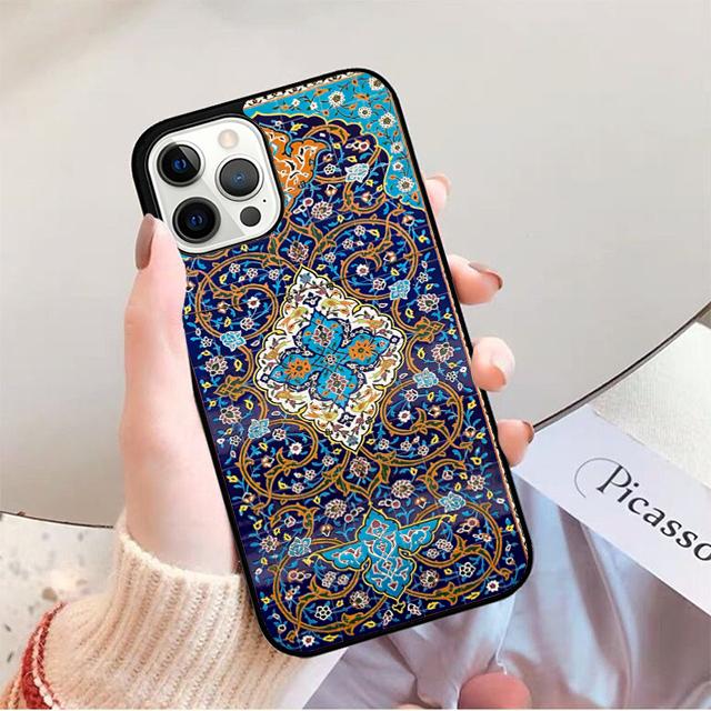 Persian Carpet Floral Pattern Phone Case For iPhone 17 Air 16 15 14 13 12 Pro Max Plus Max Cover Shell Coque