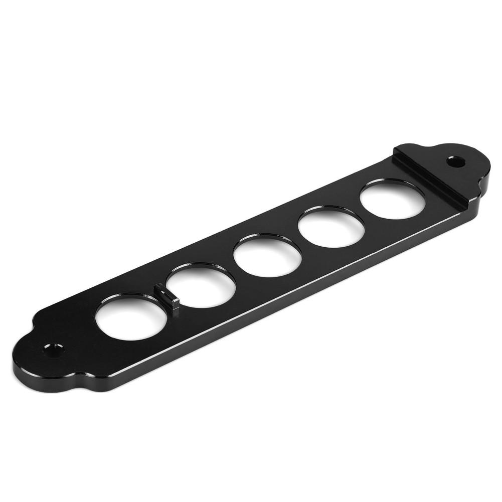 Aluminum Alloy Car Auto Battery Tie Down Brace Mount Bracket Holder Bar Black