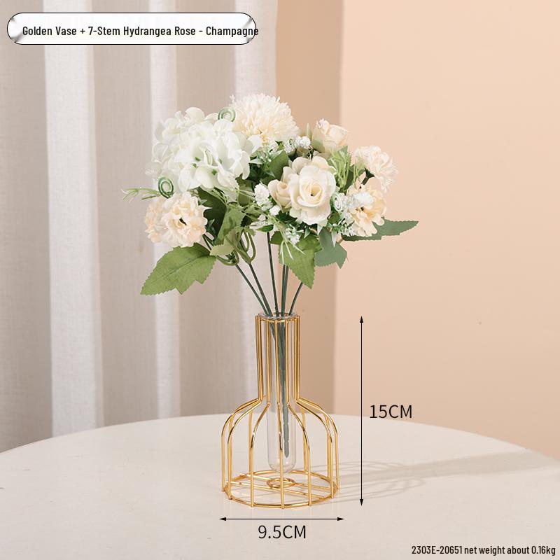 Minimalist Transparent Glass Vase for Creative Flower Arrangements In Living or Dining Rooms