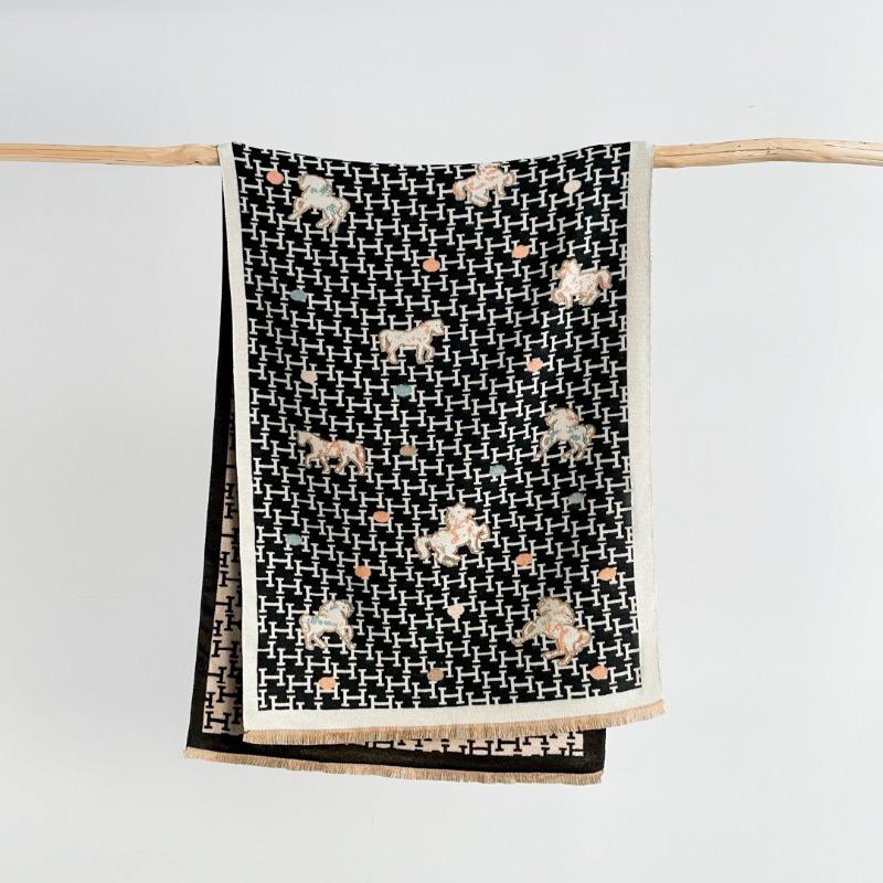 

Shawl winter exterior high-end sense versatile imitation cashmere thickened warm scarf office air-conditioned room windproof scarf 185x65cm