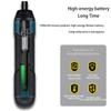 3.6V Cordless Portable Electric Screwdriver Torque Adjustable Straight Handle Drill Home Appliance Maintenance Power Tool