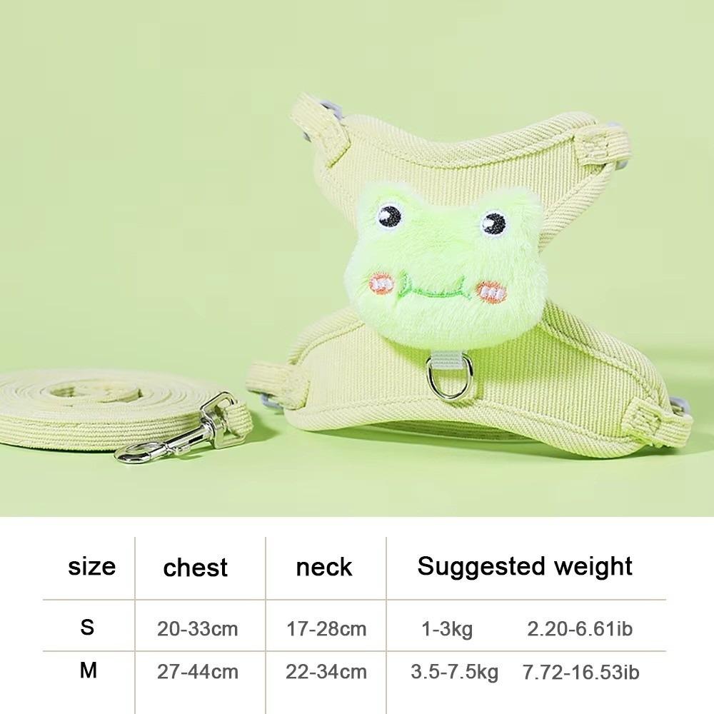 Soft Padding Cat Harness Set Adjustable Vest Harness Escape Proof Harness Outdoor Walking