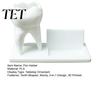 Dentist Office Supplies 3D Printed Tooth Pen Holder with Business Card Holder, 2 In 1 Personalized Gift Teeth Shape Desk Organizer, Desktop