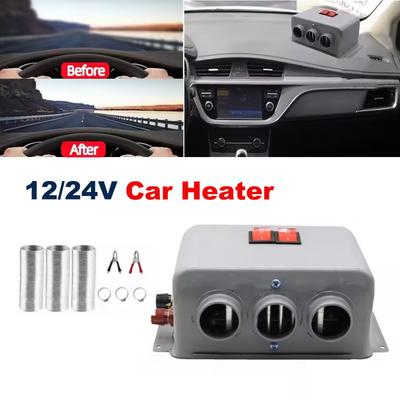 800W Car Defroster 12V/24V Car Air Heater Winter Fast Heating Warmer Frost Removing Windshield Defogging For RVs Trucks Boat