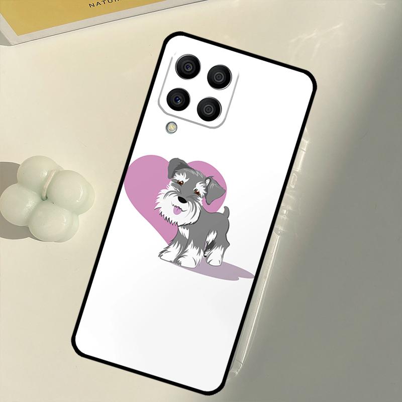 Schnauzer Puppy Dog For Samsung Galaxy M33 M13 M14 M12 M32 M52 M31 M55 M15 M11 M21 M35 M53 M34 M54 M06 M16 Case