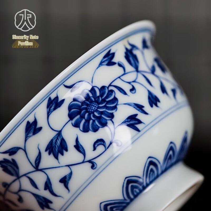Chengdexuan Jingdezhen Handmade Sancai Gaiwan