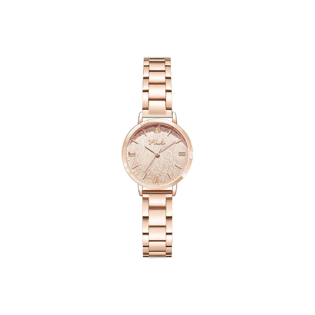 

FILA Brilliant Star Series Watch Quartz Movement Steel Strap Pink Dial Romantic Set Women watches FLL38-6648 [Regular Box]