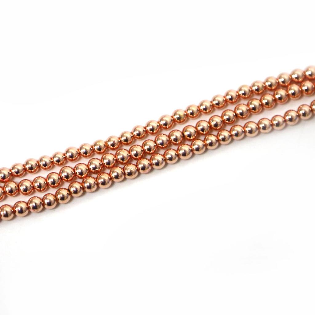 Hematite Beads Natural Stone Loose Beads For Jewelry Making Ball Bracelets DIY Accessories