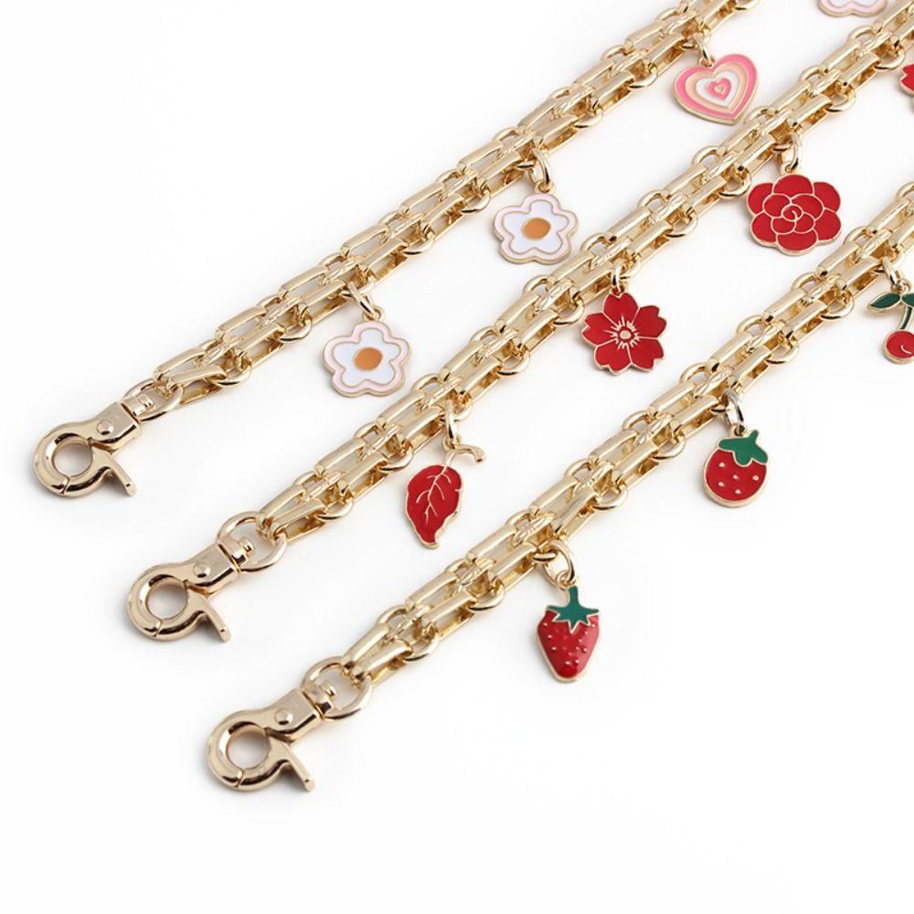 New 3 Styles Bag Chain Replacement Strawberry Handbag Straps Metal Portable Extension Chain