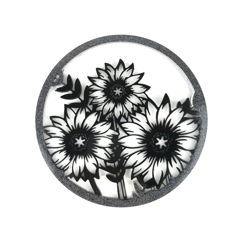 5 Stück Mondphasen-Kombinationsform Wandornamente Tropfkleberform DIY Wandanhänger Schreibtischdekoration Epoxid-Silikonform