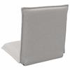 Adjustable Floor Chair Light Grey Faux Sheepskin Fabric