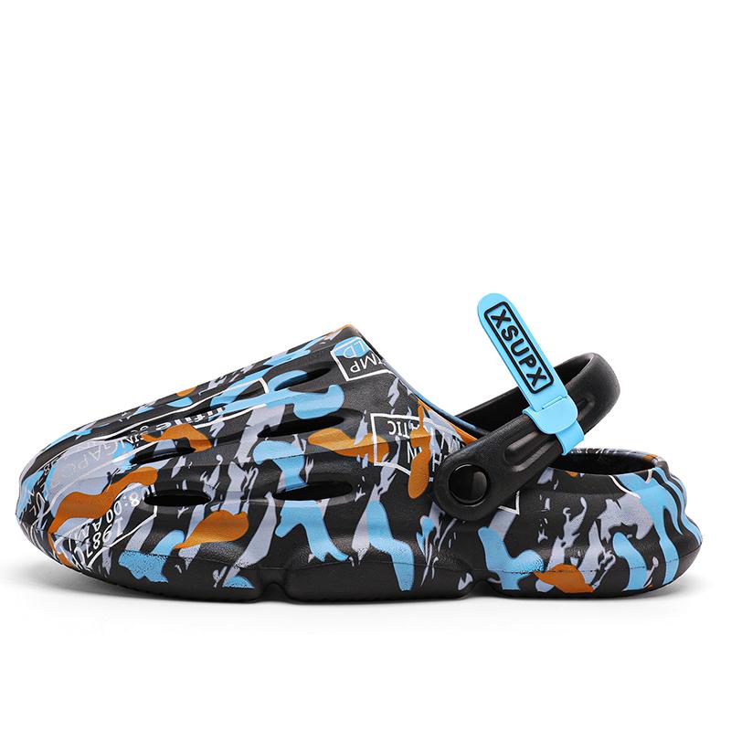 

Модные тапочки для мужчин, вентилируемая обувь для мужчин, тапочки для ванной, мягкие и удобные, износостойкие, толстая подошва 45 чёрный