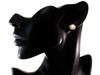 585 Gold Earrings Subtle with Light Opal 3.07 G Modern Design 14k