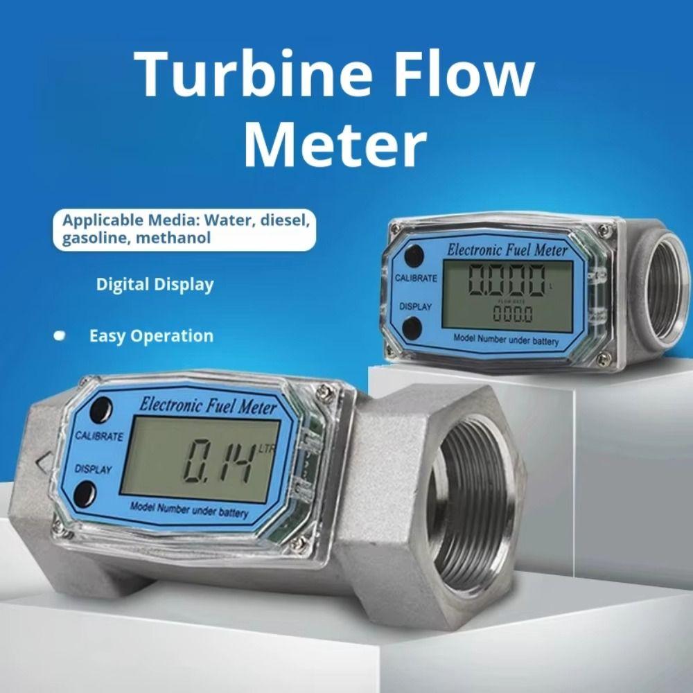 High Precision Digital Flow Meter Aluminum Zinc Zinc Alloy Fuel Flow Meter  Liquid Measurement
