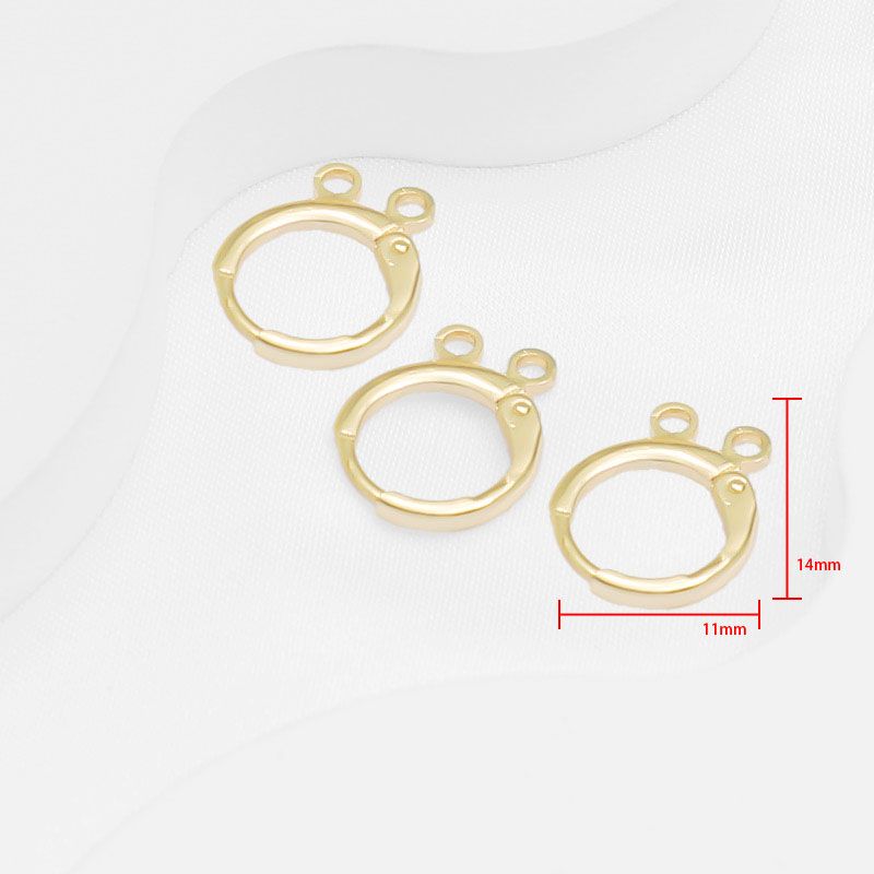 

Материал для рукоделия, серьги, подвесное кольцо, полуфабрикат, позолоченный 11mm earring ring (two hanging) 10