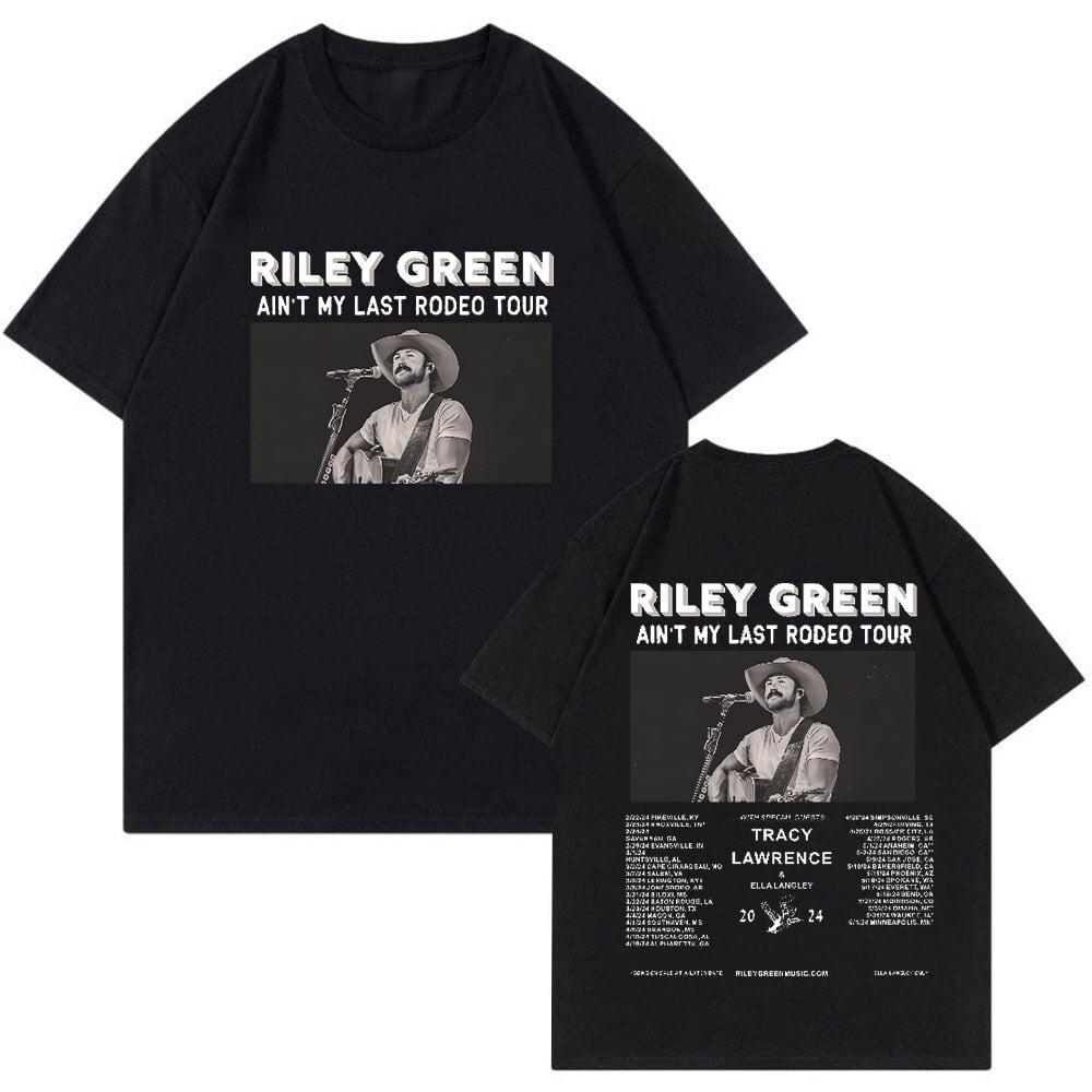 

Riley Green T-shirt 2024 Ain039;t My Last Rodeo Tour Merch Unisex T-Shirt M
