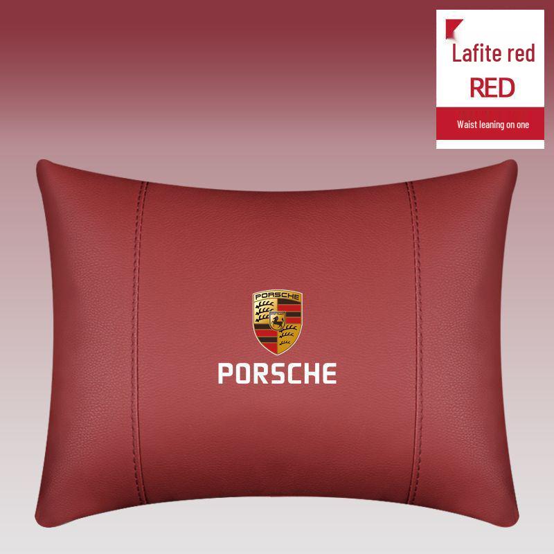Porsche Cayenne Headrest Neck Pillow & Lumbar Support Cushion for Macan, Panamera, 718
