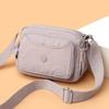 Nylonveske Dame Crossbody Skulderveske Flerlags Stor Kapasitet Vanntett Mammaveske