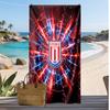 Stoke City Fußball Print Strandtuch, Großes Weiches Schnelltrocknendes Handtuch für Strand Camping Schwimmen