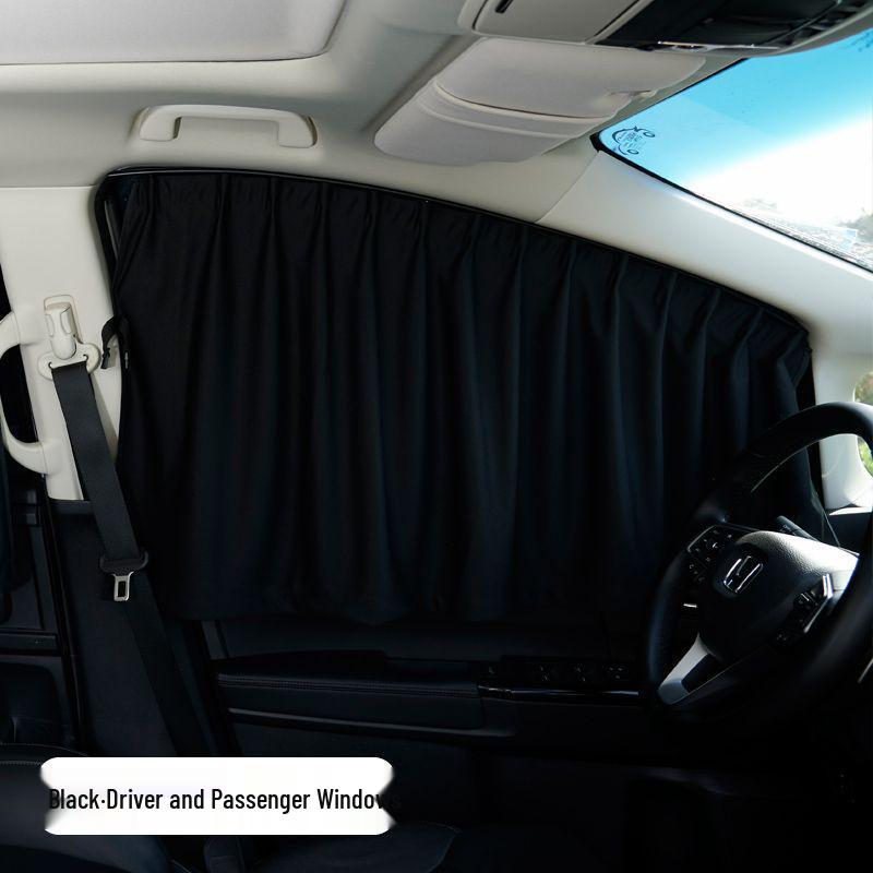 Car Window Sunshade Curtains - Clip-on Baby Privacy & Insulation for Summer.