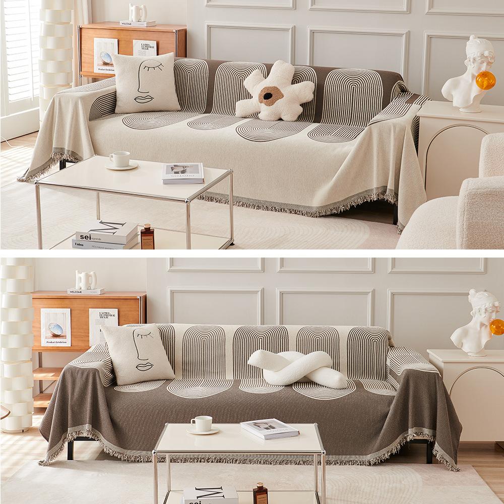 Neues Verdicktes Anti-Katzenkratz Chenille Doppelseitiges Sofa-Handtuch für Alle Jahreszeiten, All-inclusive, Einfacher Sofabezug, Sofa Vollbezugs-Handtuch