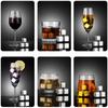 304 Stainless Steel Ice Cube Metal Ice Hockey Whisky Chilled Beer Ice Tartar Bar Wine Set YSH