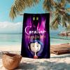 Coraline Beach Towel Outdoor Camping Beach Towel for Vacation Swim Outdoor Pool Absorbent Bath Towel