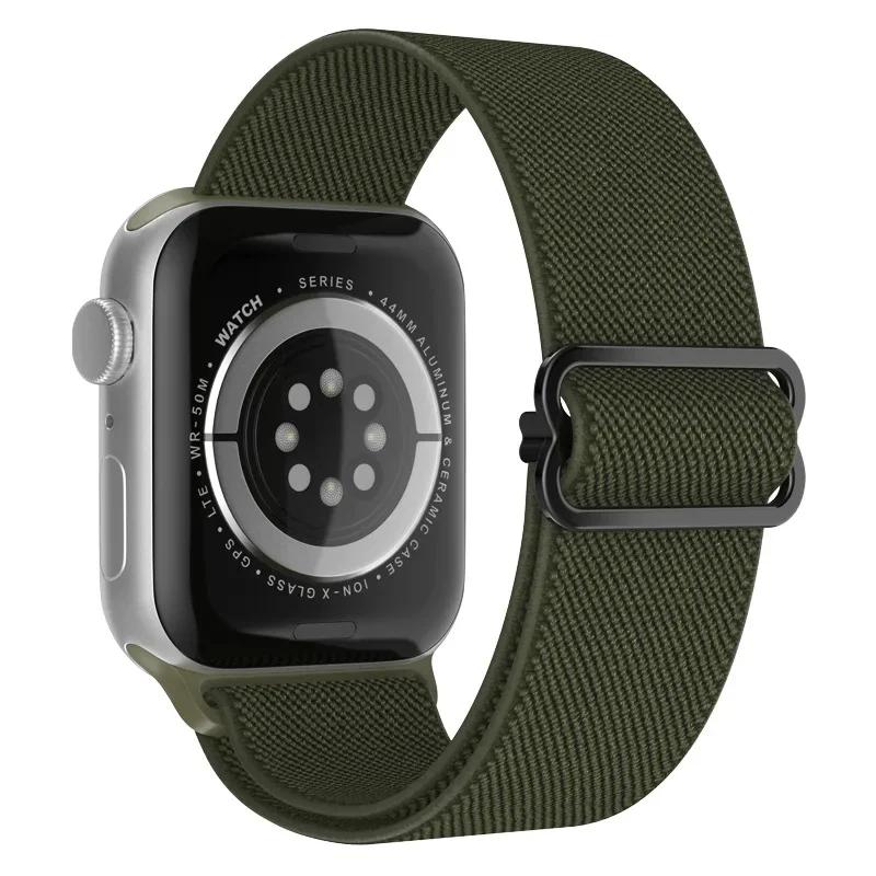 Elastyczny Nylonowy Pasek do Apple Watch ultra 2 49mm Seria 9/8/7 41mm 45mm38/42-40mm/44mm Boho Bransoletka iWatch 6 5 4 3 Se Pasek