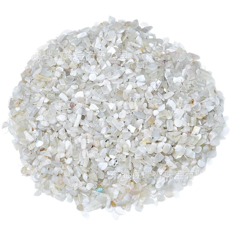 

Silver Moonlight Crushed Stone for Mandala Gems, Home Decor, Fish Tank Landscaping 7-9mm 100g