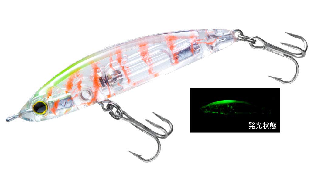 

DUEL HARDCORE Sinking Pencil Hardcore LG Glow Head Light Game Lure, (S), 50mm, Weight 4g, F1201-LSOA, Krill,