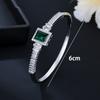 Accessories: Grand Emerald Open Elastic Buckle Adjustable Bracelet