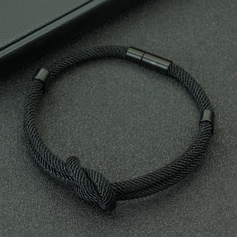 Neues doppelreihiges Liebesknoten-Paararmband Handgeflochtenes Nylonseil Verstellbares Freundschaftsarmband Handschmuck für Männer Frauen