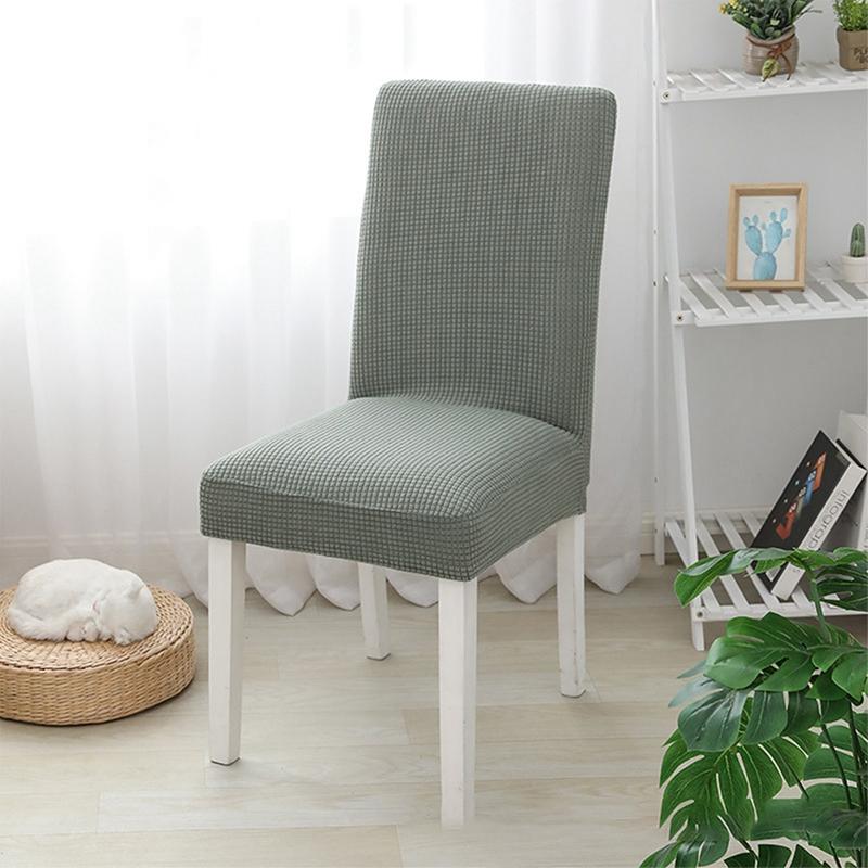 Simple One-piece Elastic Chair Cover Home Hotel Dining Table And Chair Cover Chair Cushion And Chair Back Integrated Stool Cover