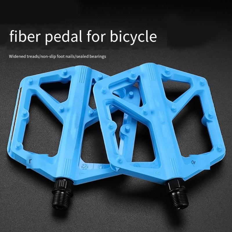 1 pár ložiskových karbonových trubek cyklistické pedály s vysokou pevností, široká platforma, pro venkovní průzkum
