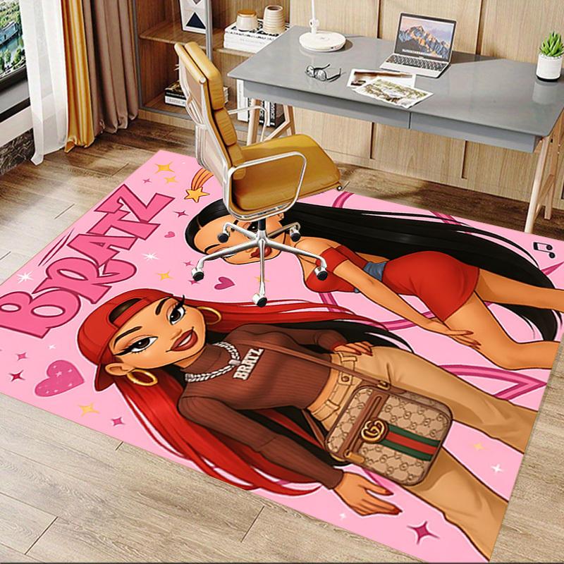 1pc BRATZ Carpet Anti Slip Polyester Floor Mat for office.Bedroom