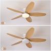 Ceiling Fan with Light 3 Colors, 6 Speeds, Timing, Ceiling Fan with Remote Control 5 Blades for Kitchen Bedroom Dining Room