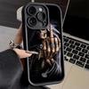 Phone Case for iPhone 17 Air 16E 15 16 Pro Max Grim Reaper Skeleton Funny Style Cover 14 Plus 13 12 Mini Soft Shell Silicone Fun