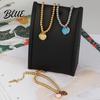 Beaded Accessory For Women Enamel Bracelet Adjustable Length Heart Charm