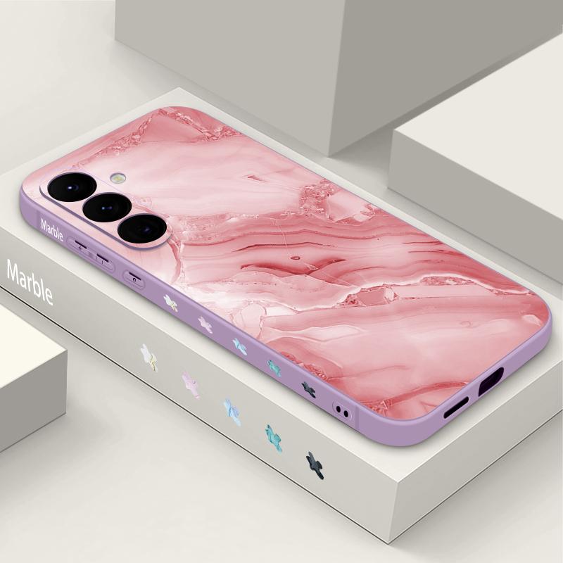 Marble Pattern Phone Case For Samsung Galaxy S26 S25 Ultra S24 S23 S22 Plus S21 FE A15 A16 A17 A35 A36 A54 A55 A56 5G Soft Cover